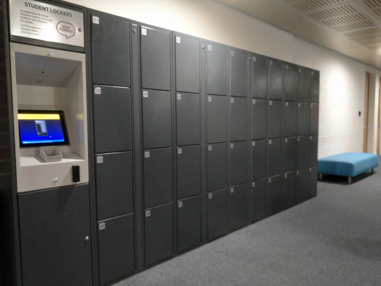 eLockers electronic locker cabinet installation
